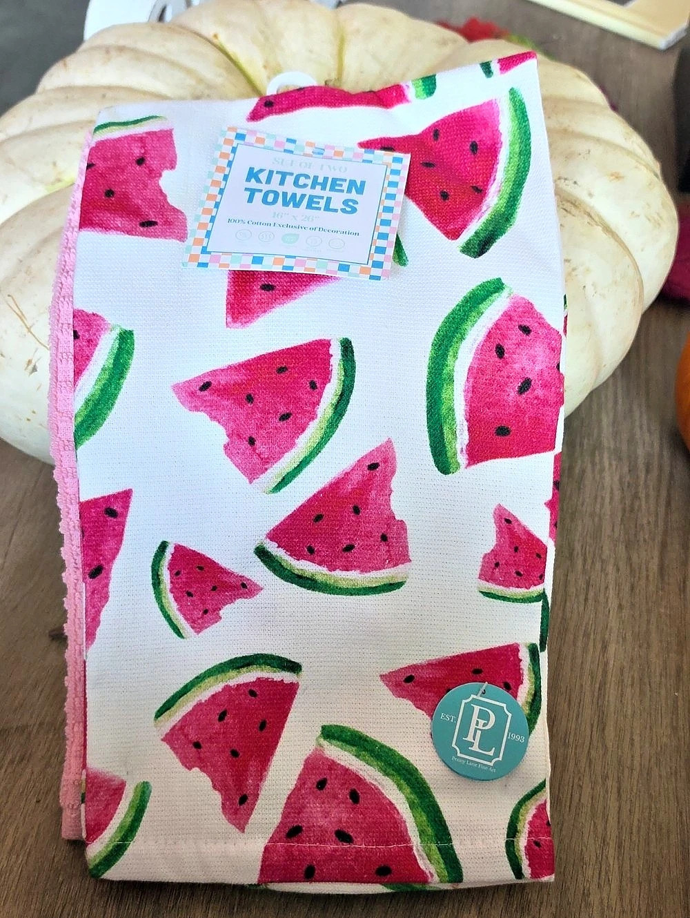 Watermelon Kitchen Towel Set Of 2 100% Cotton
